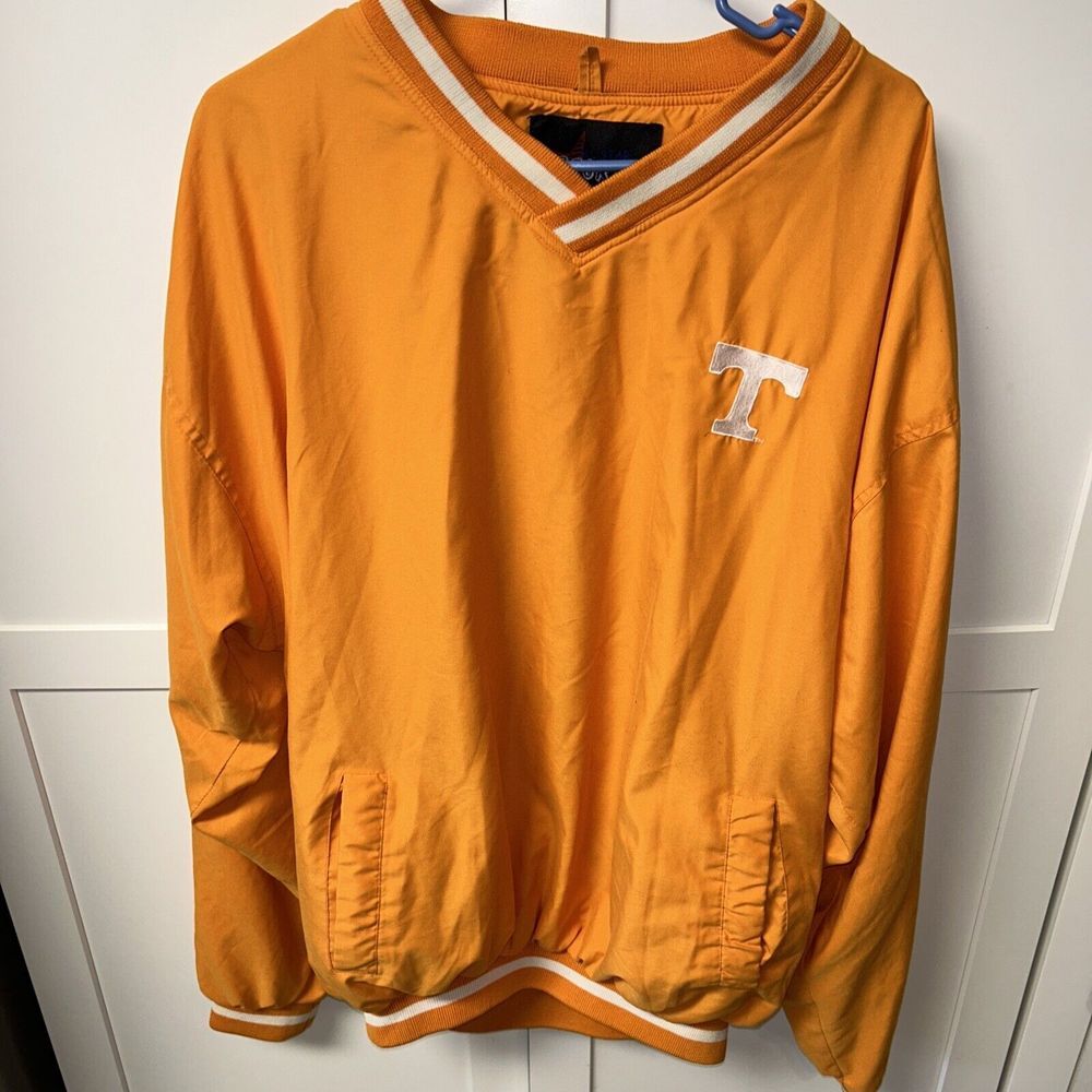 Orange V-Neck Men's Shirt